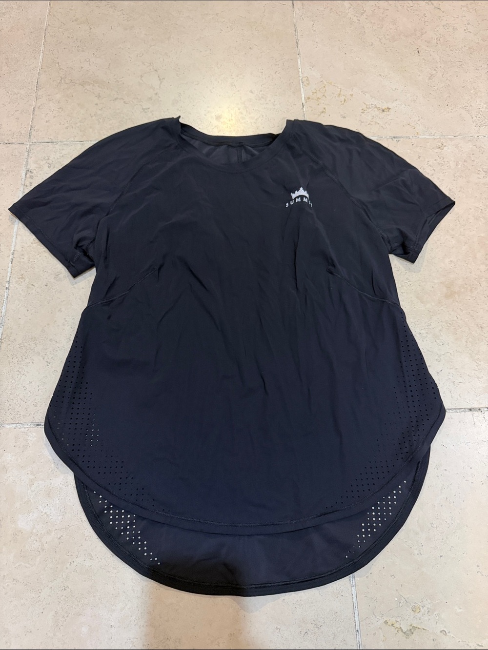 lululemon athletica Black Short-Sleeve Performance Tee